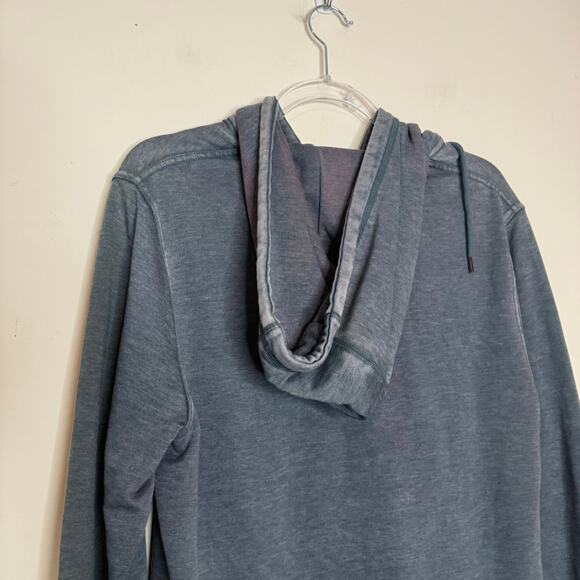 Flag & Anthem Henley Hoodie Size Small NWT Blue Pullover Hooded Long Sleeve - Picture 6 of 8